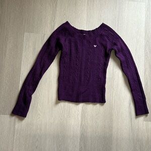 Purple Knit Sweater